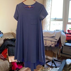 Heathered purple LuLaRoe dress